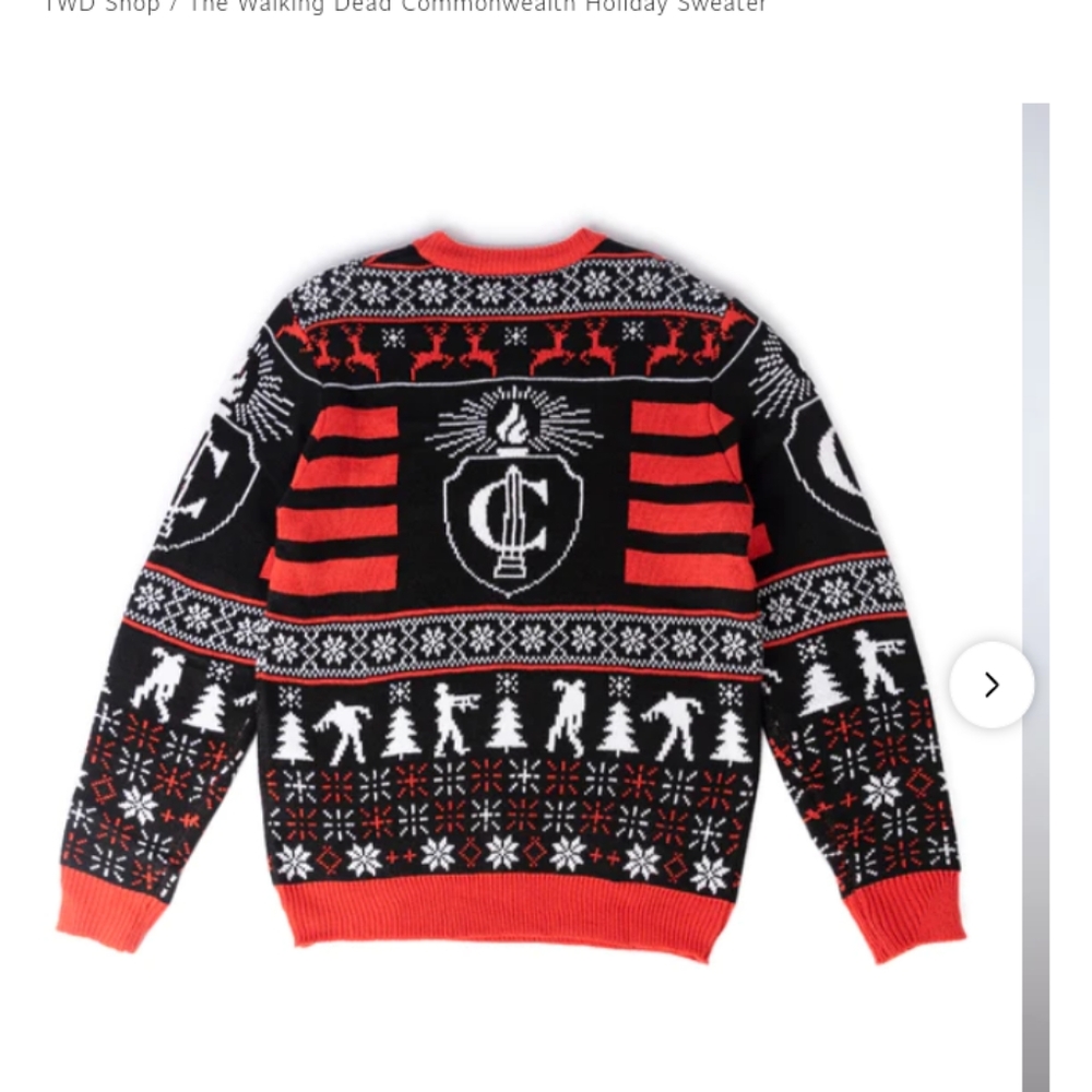 The Walking Dead Commonwealth Holiday Sweater - Picture 2 of 8